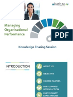 Managing Organisational Performance