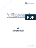 Sundaram Finance LTD - Financial Analysis Study