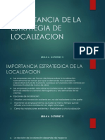 Importancia de La Estrategia de Localizacion