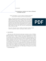 Multiple Taxicab Correspondence Analysis of A Survey Related To Health Services