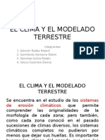 El Clima y El Modelado Terrestre