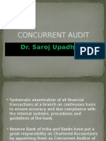 Concurrent Audit: Dr. Saroj Upadhyay