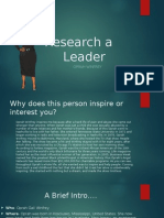 Research A Leader