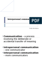 Interpersonal Communication