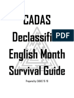 Cadas Declassified English Month: Survival Guide