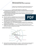 Atoms: Photons and The Photoelectric Effect Questions: SODIUM LAMPS (2012 2)