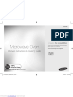 SAMSUNG Ce103v Microwave MANUAL