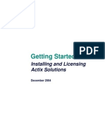 Installing and Licensing Actix Solutions