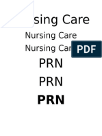 Nursing Care Nursing Care