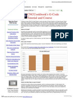 CNC G-Code Programming Tutorial, Course, Examples, and Programs