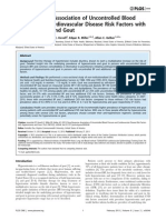 Dose-Response Association of Uncontrolled Blood Pressure and Cardiovascular Disease Risk Factors With Hyperuricemia and Gout