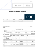 Inspection Test Plan