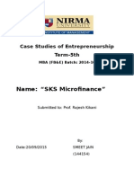 SKS Microfinance Cse Report