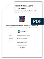 Proyecto de Mejora para La Empresa Gramobier S.A.C Aplicada A La Línea de Producción de Enrollado de Pavo, Con Jamón, Tocino y Queso