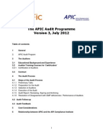 The APIC Audit Programme