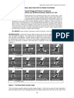 The Lateral Reaction Step in Tennis Footwork