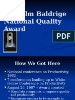 Malcolm Baldrige National Quality Award