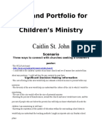 Plan and Portfolio For Children