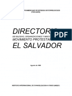 Directorio Movimiento Protestante El Salvador 1980