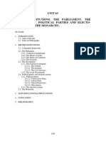 Unit 63 British Institutions. The Parliament. The Government. Political Parties and Electo-Ral System. The Monarchy