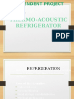 Thermo Acoustic Refrigiration