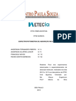 Espectrofotometria de Absorção Molecular 