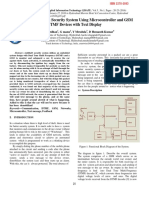 Intelligent Anti Theft Security System Using Microcontroller and GSM DTMF Devices With Text Display