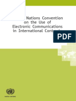 United Nations Convention On The Use of Electronic Communications in International Contracts