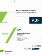 Recommender Systems: in Fashion E-Commerce: Finding The Right Fit