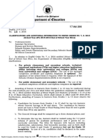 DO 15, S. 2016 - Clarifications and Additional Information To DepEd Order No. 7, S. 2016 (School Year (SY) 2015-2016 End of School Year Rites)