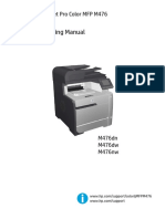 HP LaserJet Pro Color MFP M476 Troubleshooting Manual