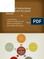 Theory of Instructional Management by Jacob Kounin