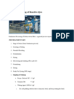 Contineous Dyeing of Reactive Dyes