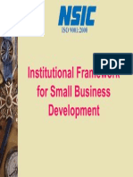 Institutional Framework For Small Business Development