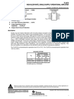 TL3472 High-Slew-Rate, Single-Supply Operational Amplifier: D D D D D D D D