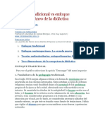 Enfoque Tradicional Vs Enfoque Contemporáneo de La Didáctica