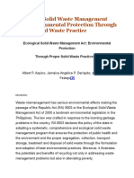 Ecological Solid Waste Management Act