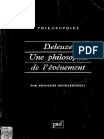 Zourabichvili Deleuze - Une Philosophie de Lévènement PUF 1994 PDF