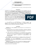 Contrato de Prestacion de Servicios Departamento Informatica La Especial