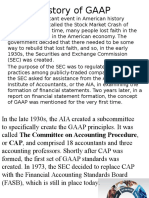 History of GAAP