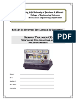 Lab10b - SERVO TRAINER 2 Response Calculating and Measurements