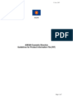 ACD Guidelines For Product Information File (PIF)