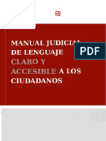 Manual Judicial de Lenguaje Claro y Accesible