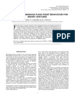 Prediction of Minimum Flash Point Behaviour For Binary Mixtures