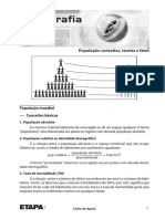 Geografia - População - Conceitos, Teorias e Fatos