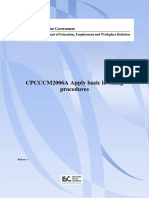 CPCCCM2006A Apply Basic Levelling Procedures: Release: 1