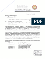 (R-04A) (RM No 023, 2015.12.15) 2016 Regional Schools Press Conference (RSPC) Results