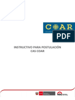 Manual Instructivo para Aplicacion en Linea Cas Docentes Coar