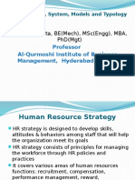 HRM Strategy System Models Typology GCM