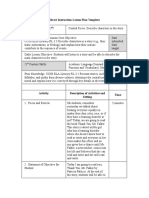 Direct Instruction Lesson Plan Template